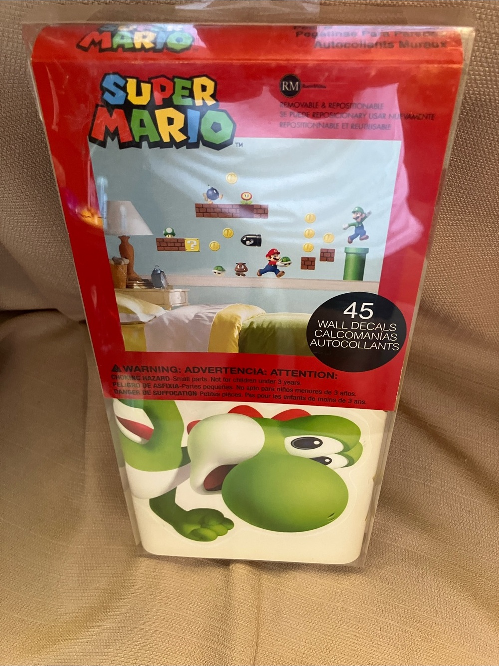 Roommates Super Mario Yoshi Wall Decals - Green, Red, White